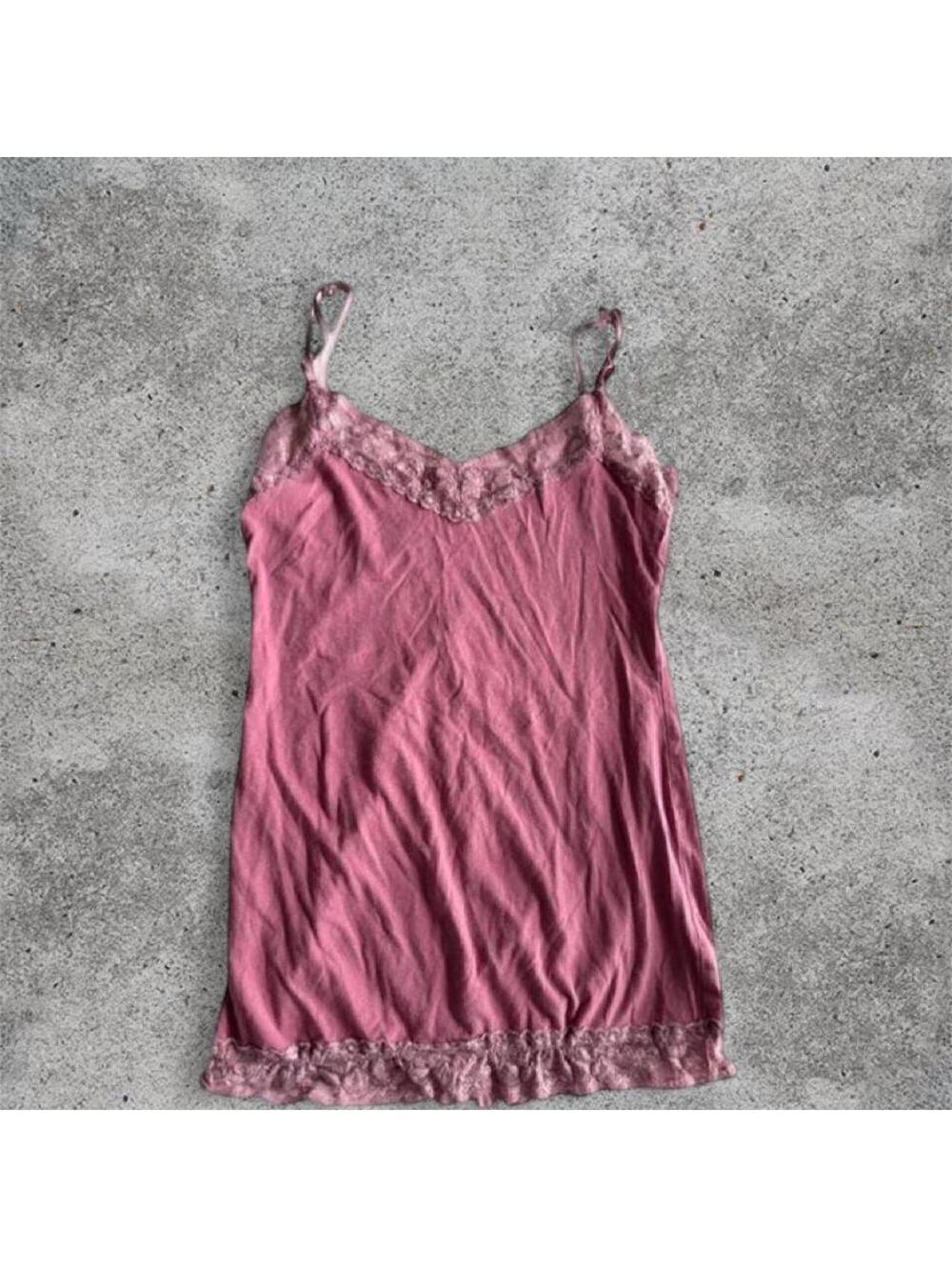 pink lace cami
